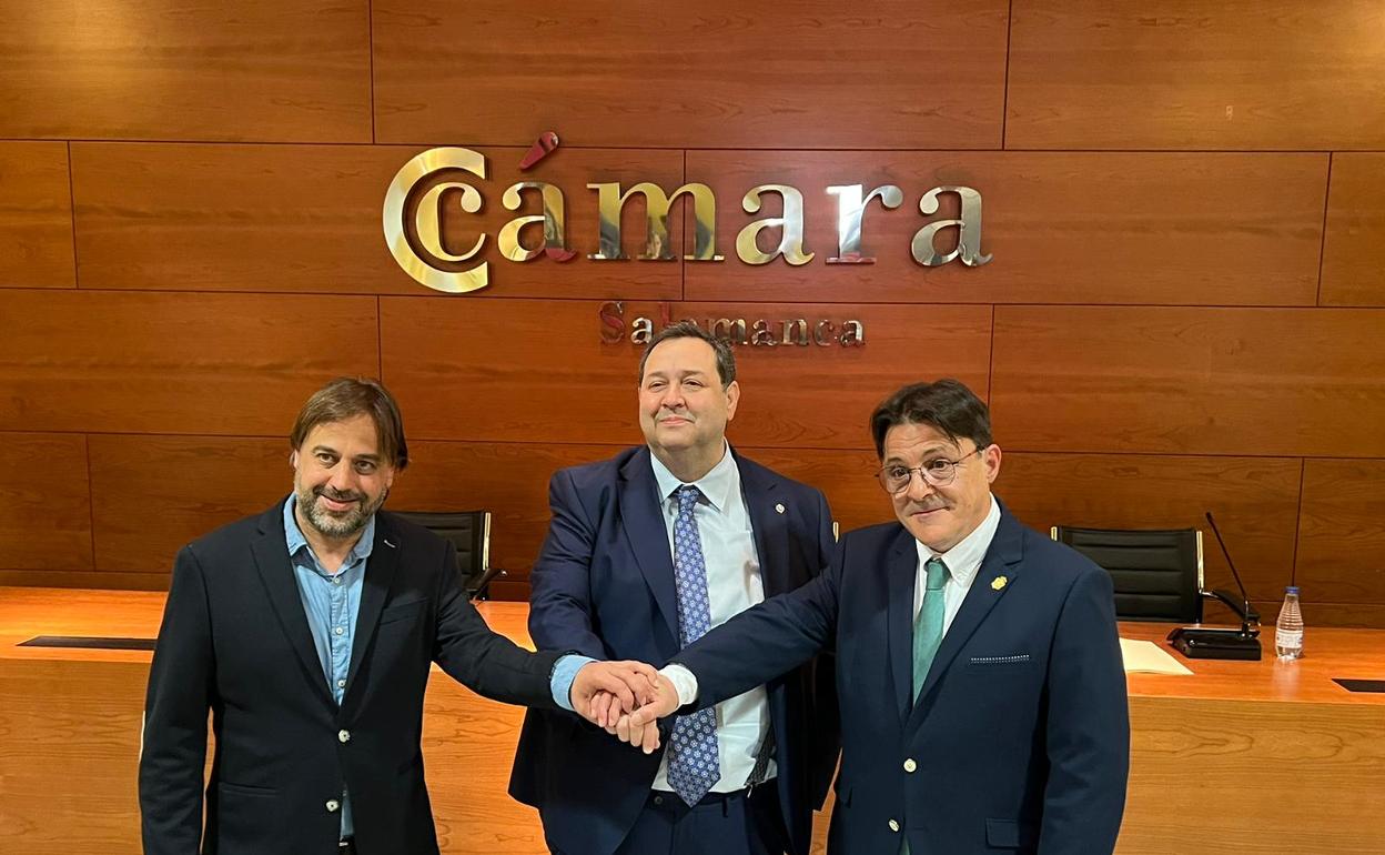 Fernando Castaño, Benjamín Crespo y Javier Román. 