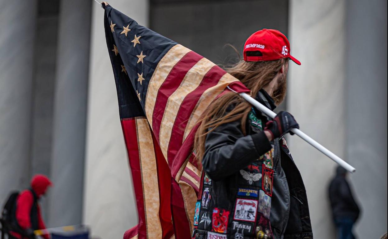 Instantanea del día del asalto al Capitolio.