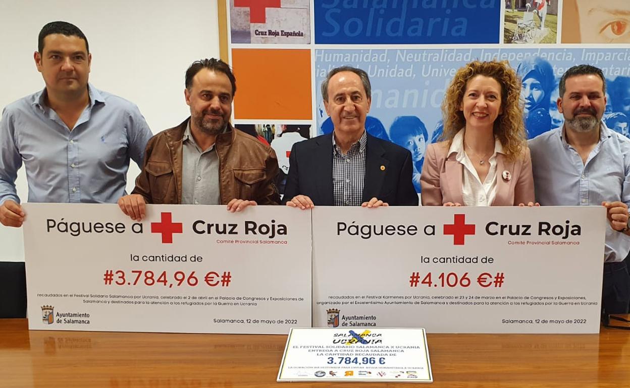 Casi 8.000 euros para Cruz Roja en Salamanca con destino a los refugiados de Ucrania