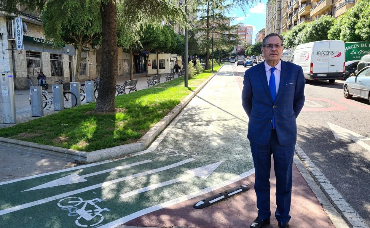 Salamanca mejora la movilidad sostenible con un tramo de carril bici que une Ciudad Jardín y Salesas