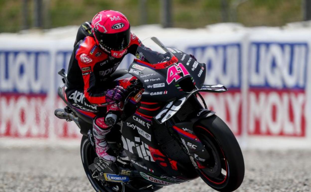 El piloto español Aleix Espargaró (Aprilia). 