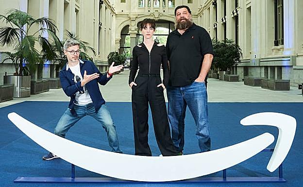 Juan Gómez-Jurado, Vicky Luengo y Hovik Keuchkerian. 