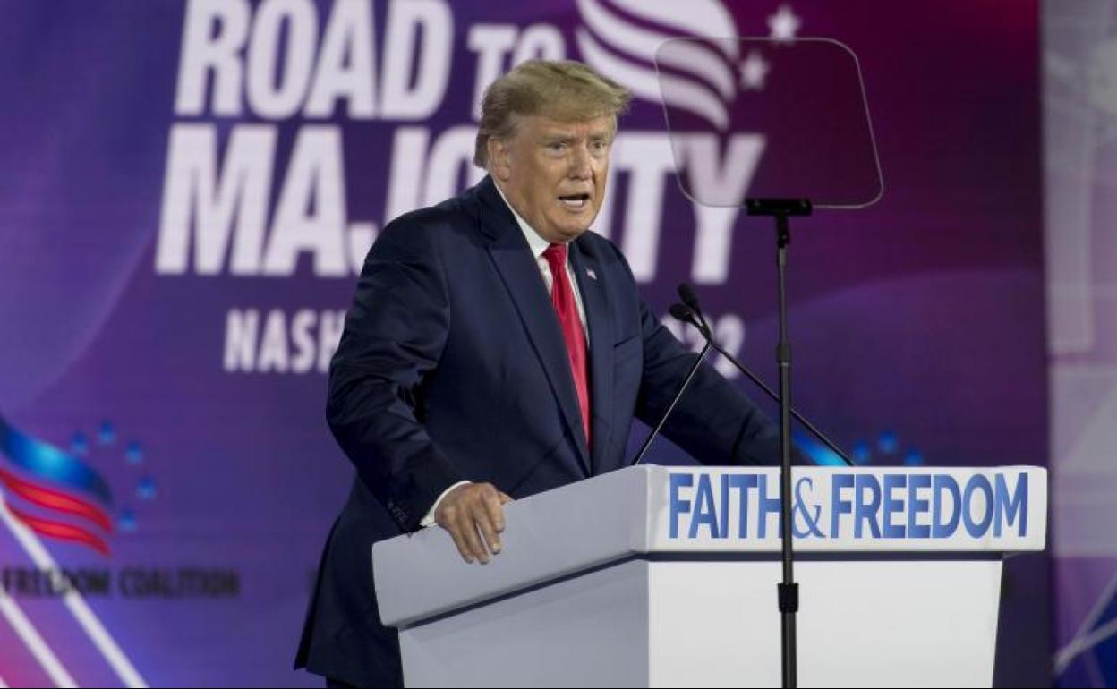 El expresidente de Estados Unidos, Donald trump. 