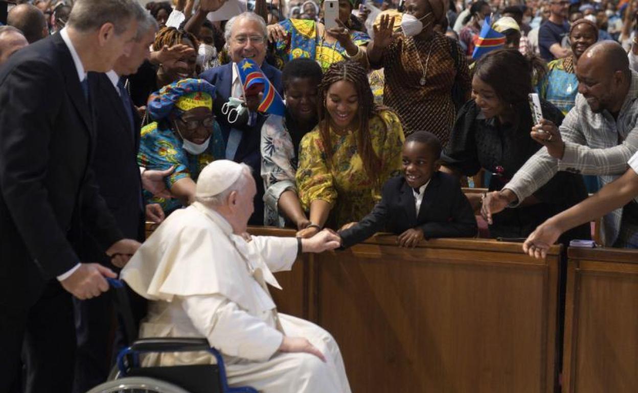 El papa Francisco, este domingo en Roma. 