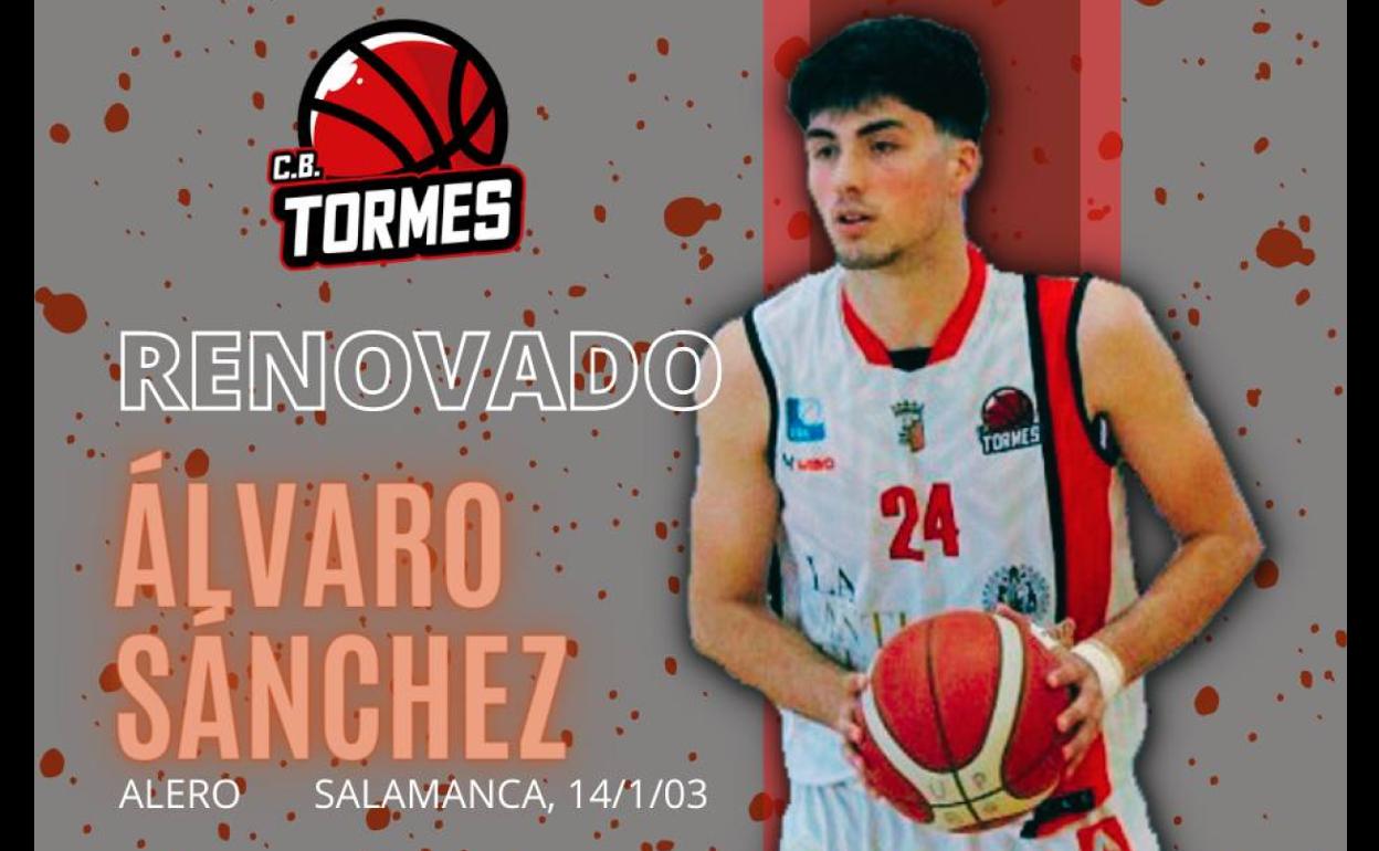 Álvaro Sánchez Ollero renueva con La Antigua CB Tormes