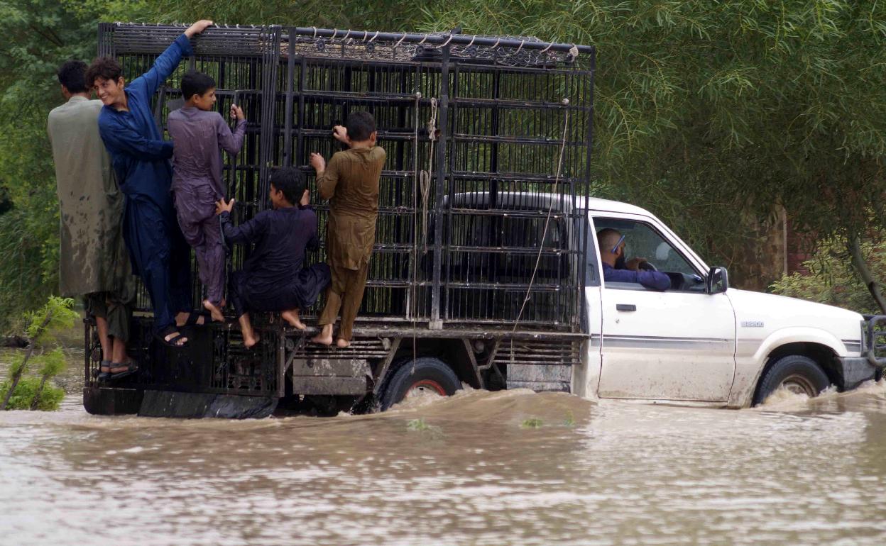 Inundaciones en Pakistán.