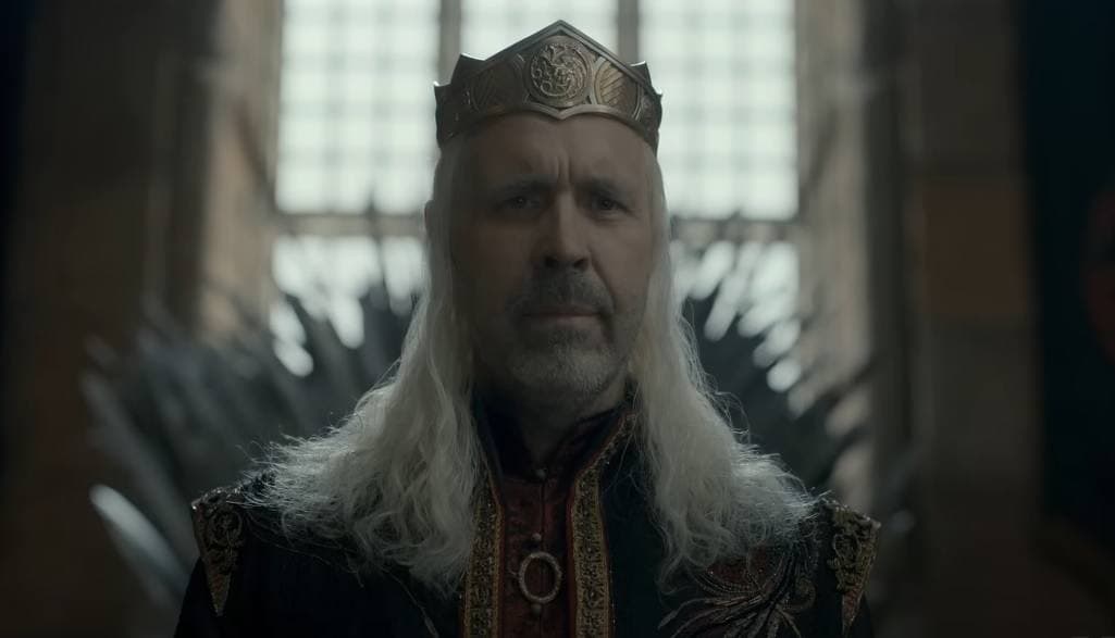 El rey Viserys I en 'La Casa del Dragón'.