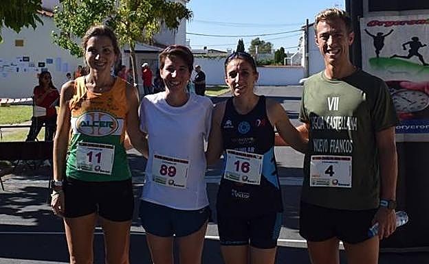 Imagen principal - Alejandro Diego y Alexandra Martín conquistan la Legua de Nuevo Francos