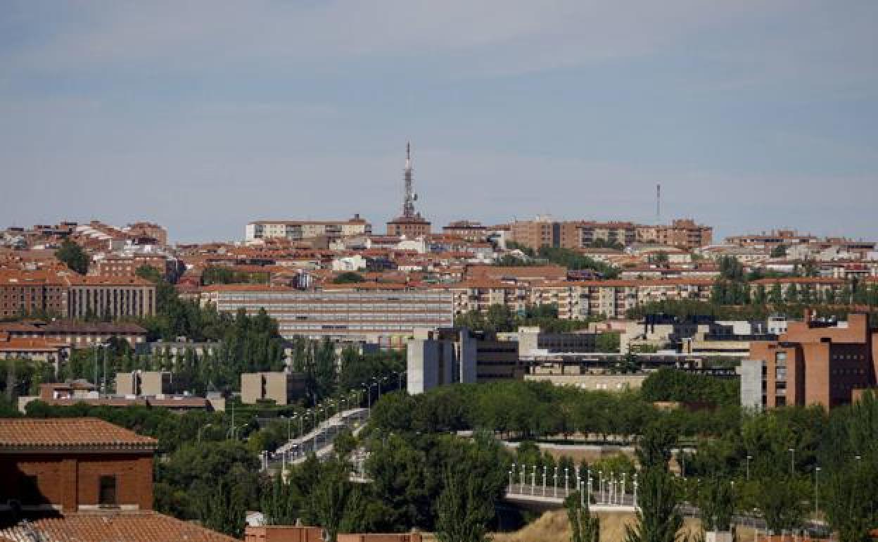 Vista aérea de la ciudad. 