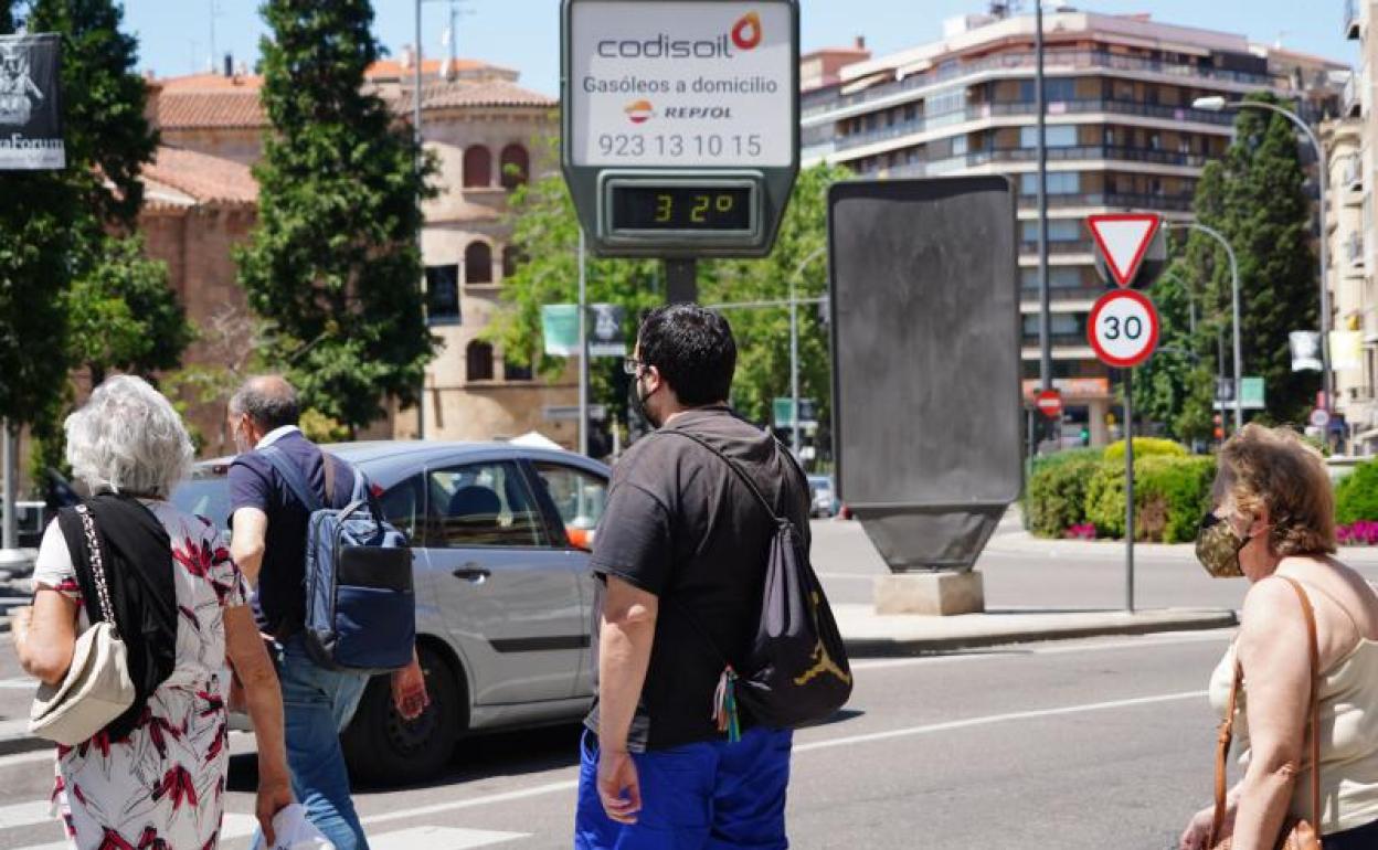 Los termómetros volverán a subir a los 32 grados el lunes en Salamanca.