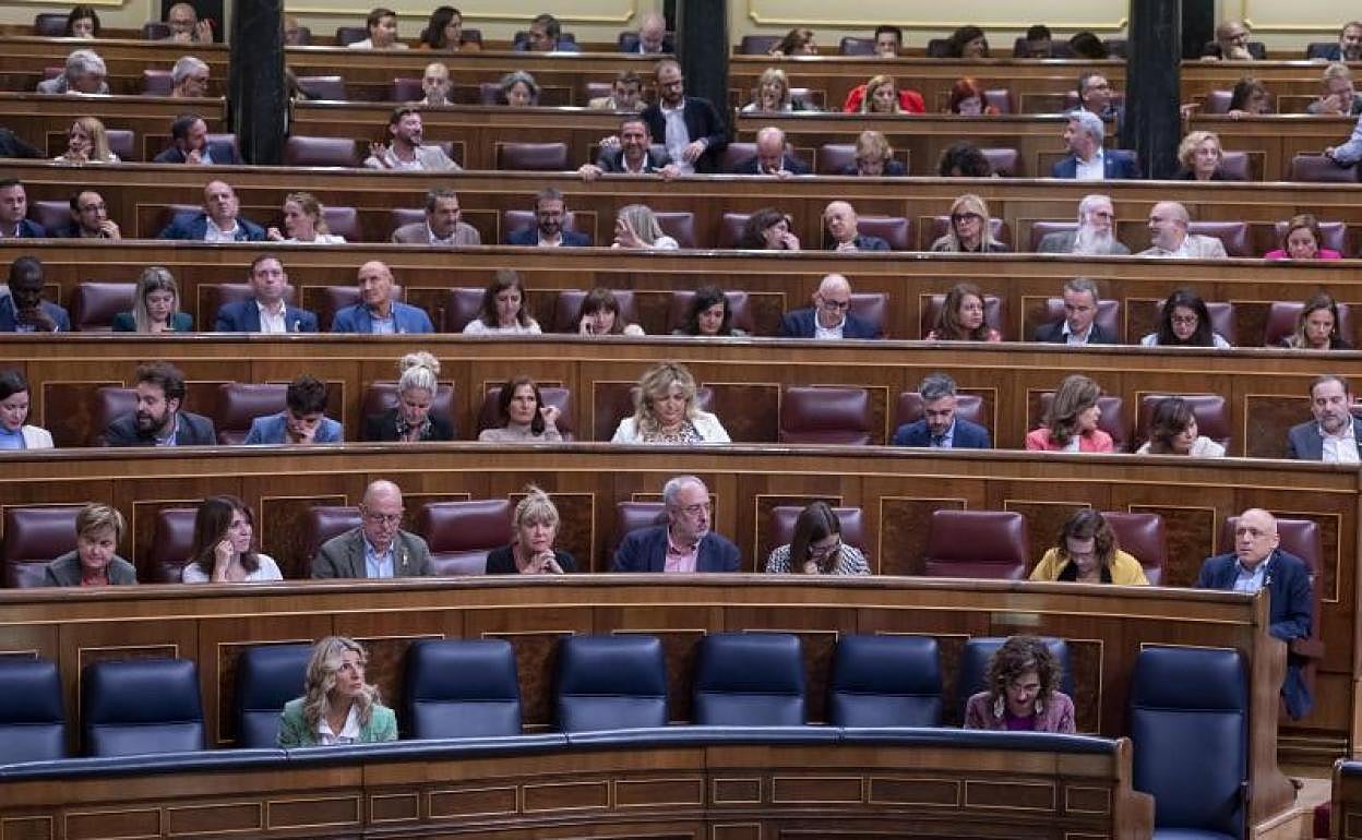 Vista de un pleno del Congreso de los Diputados. 