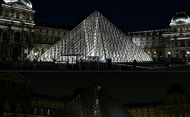 Medidas de ahorro energético también en el Museo del Louvre. 
