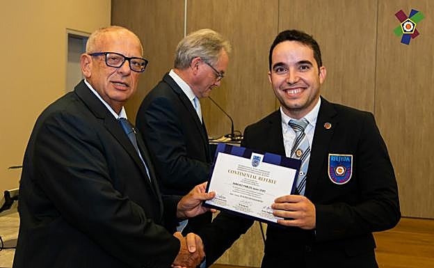 El salmantino Javi Pablos, nuevo árbitro continental de judo