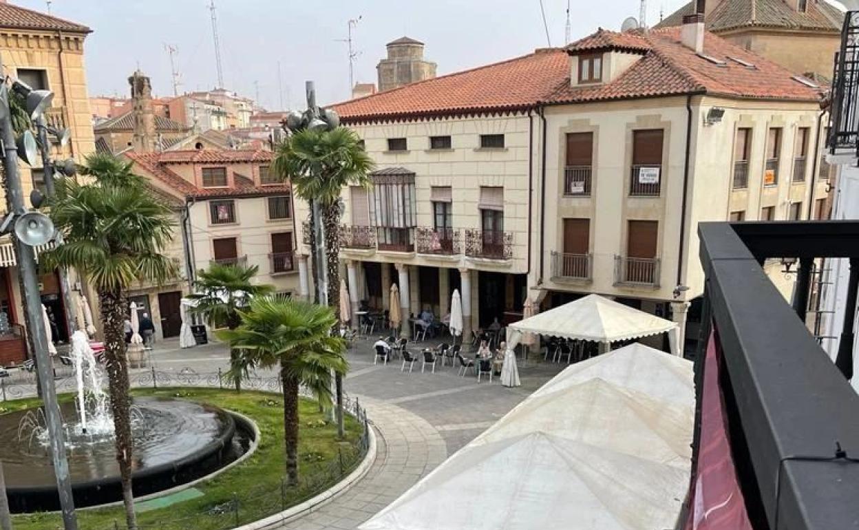Plaza Mayor de Alba de Tormes. 