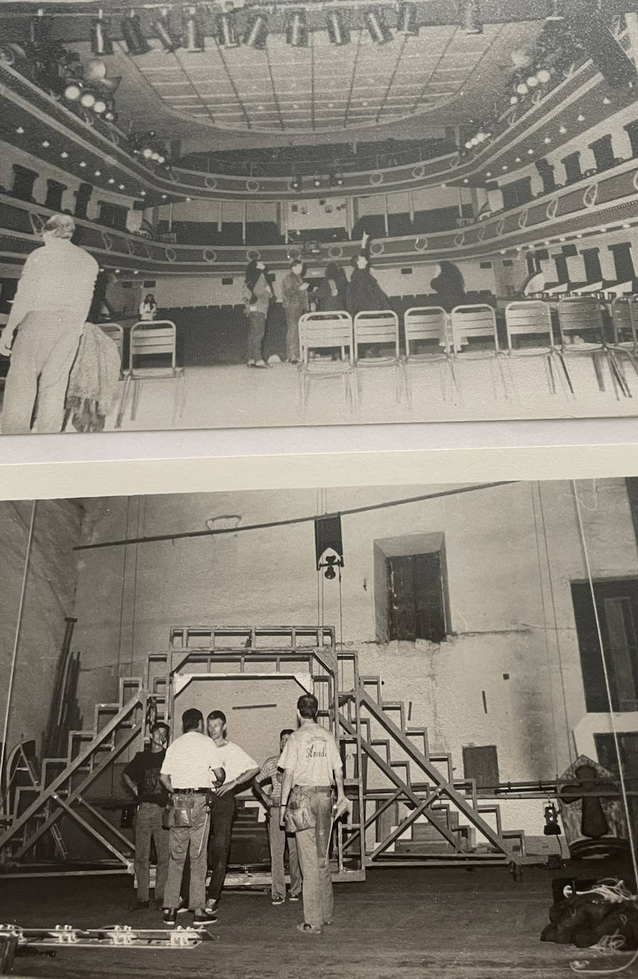 Antonio Hernández, operador de cinematógrafo, en el Liceo de Salamanca. 