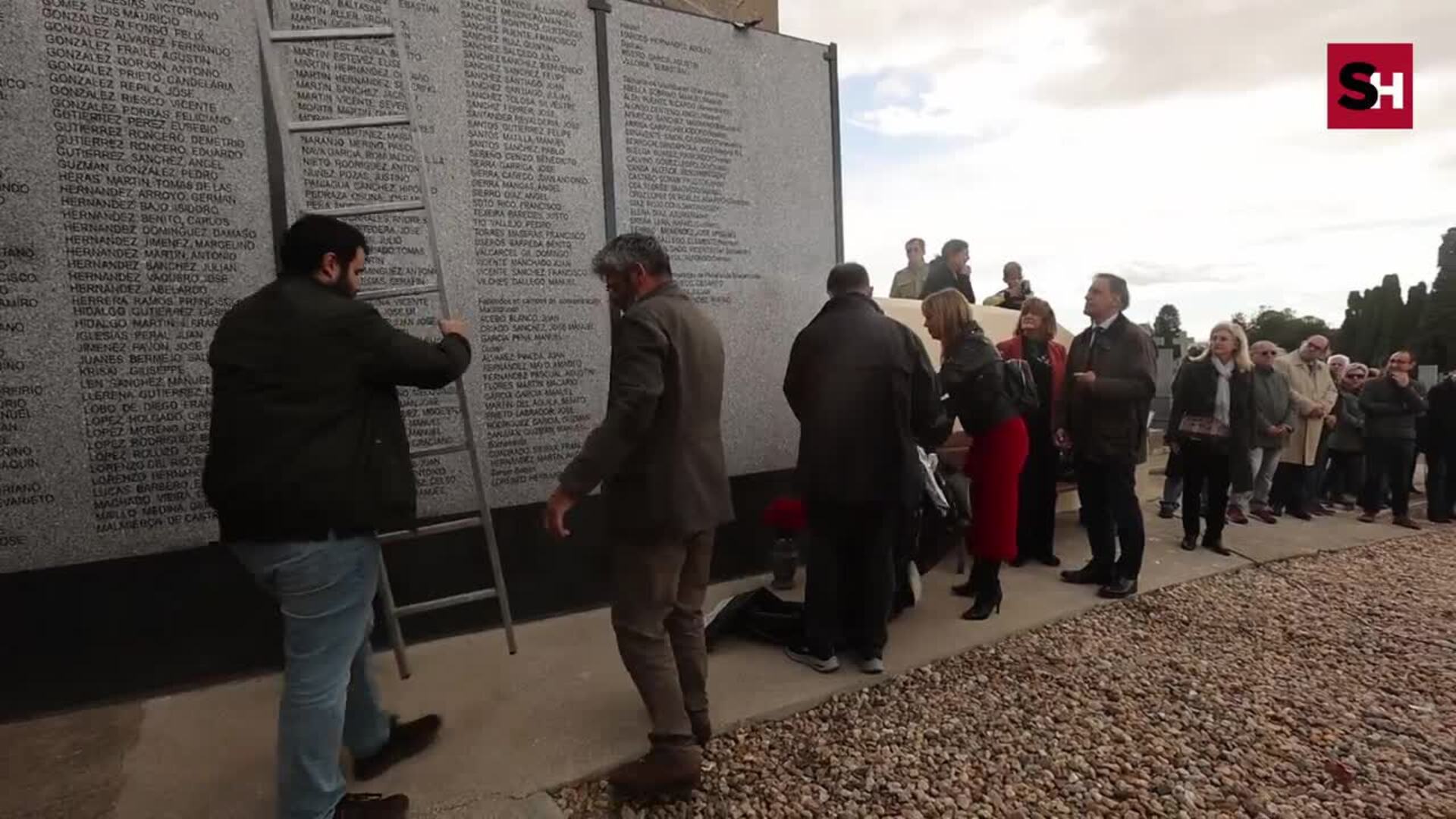 Homenaje  a las víctimas del franqusimo en Salamanaca