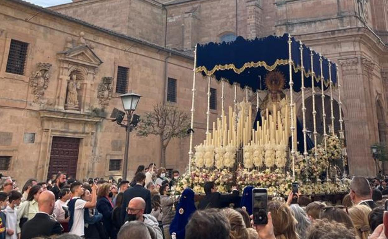 Imagen de la procesión de Semana Santa del pasado año. 