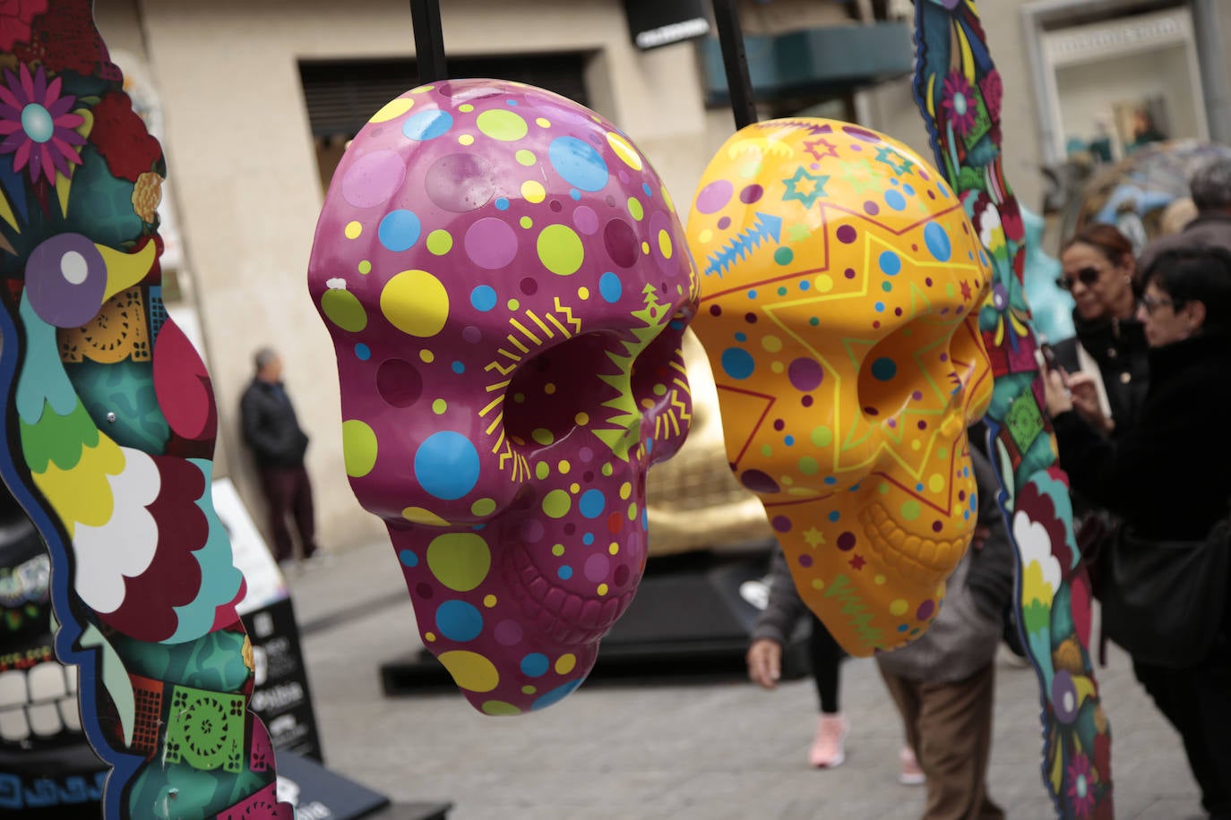 Fotos: Cráneos enormes se instalan en el centro de Salamanca