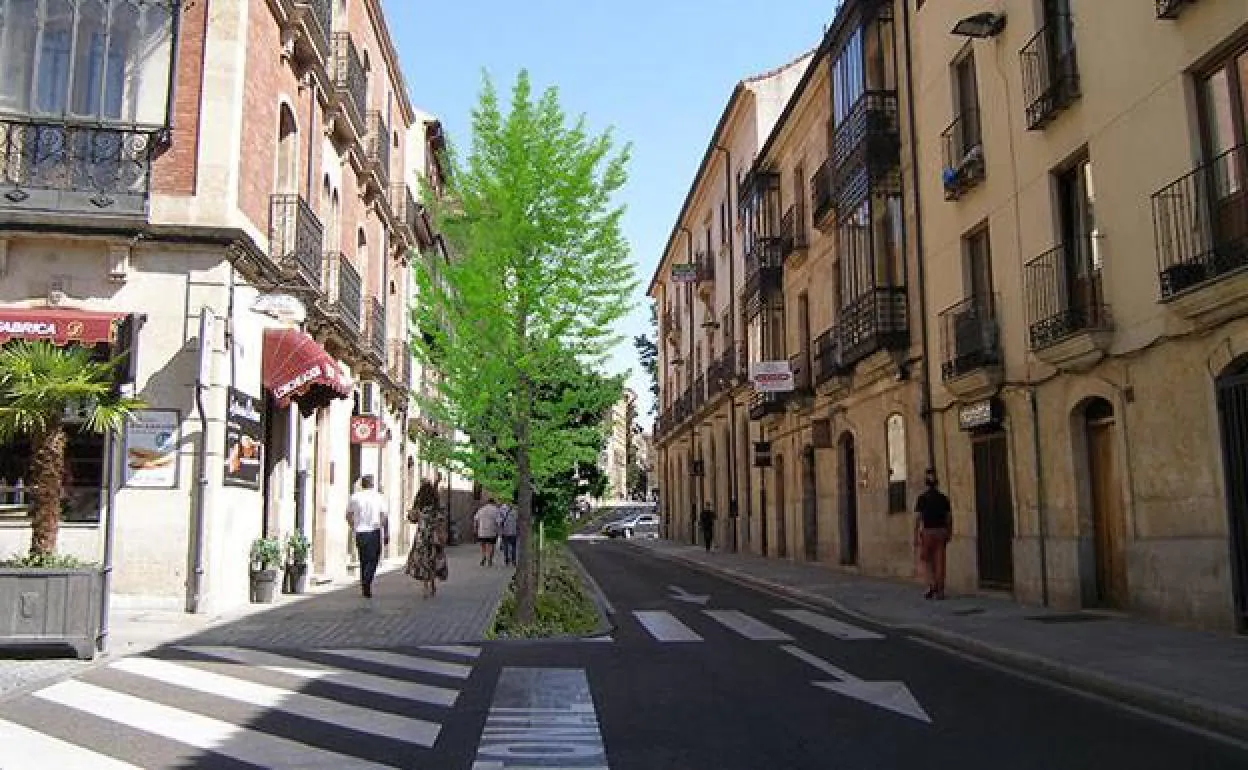 Así quedará la calle San Pablo con los árboles que se van a plantar. 