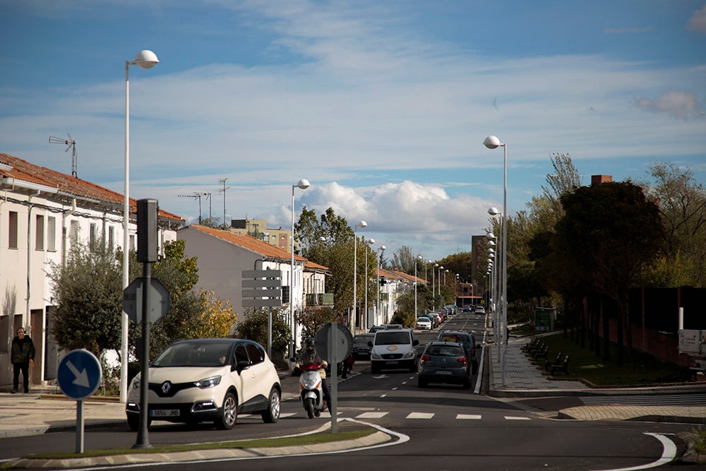 Tráfico en la avenida de Carlos I.