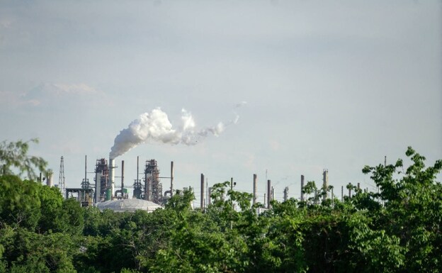 La refinería de petróleo de Baton Rouge de Exxon en Luisiana, en Estados Unidos. 