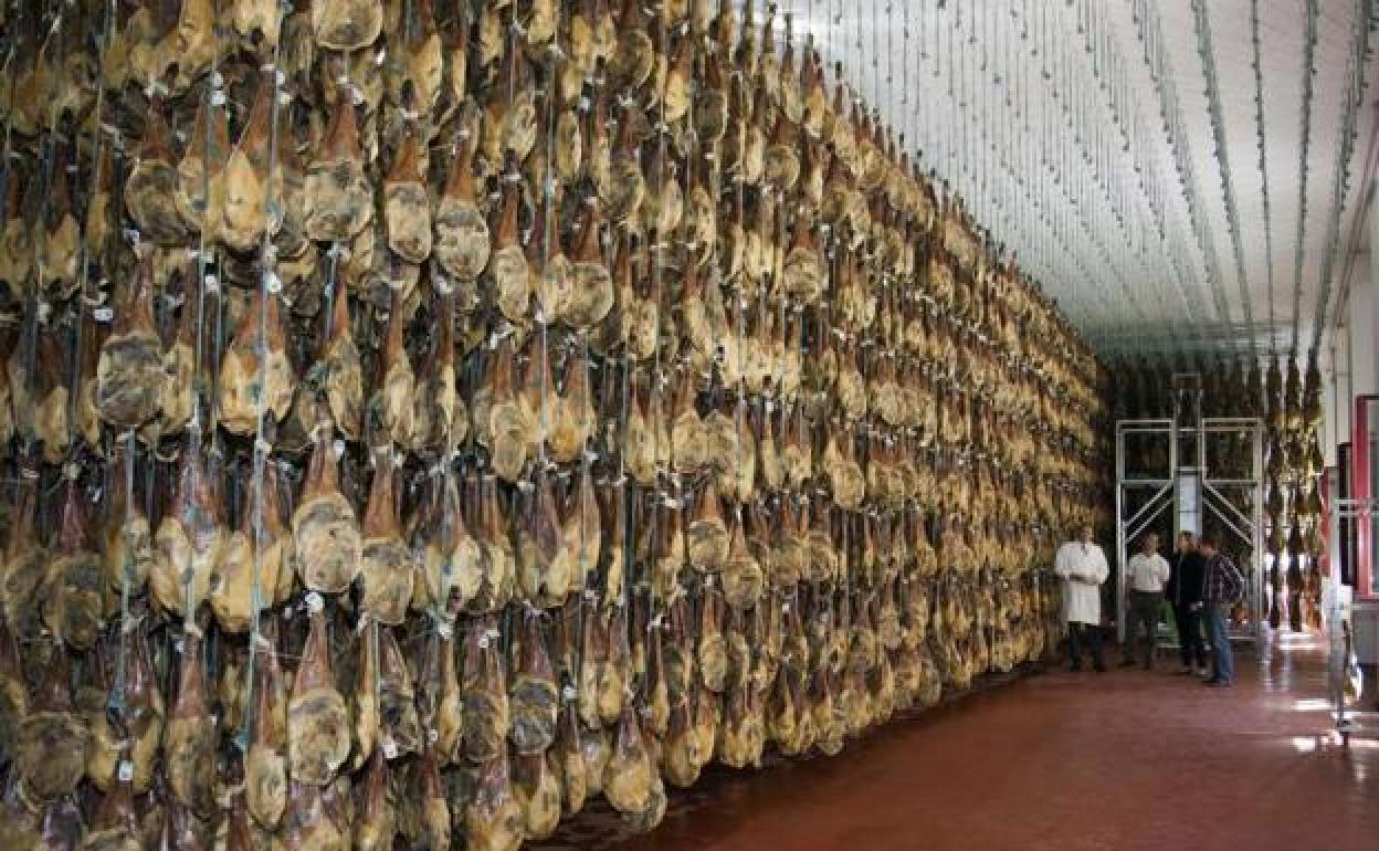 Secadero de jamones en Guijuelo.