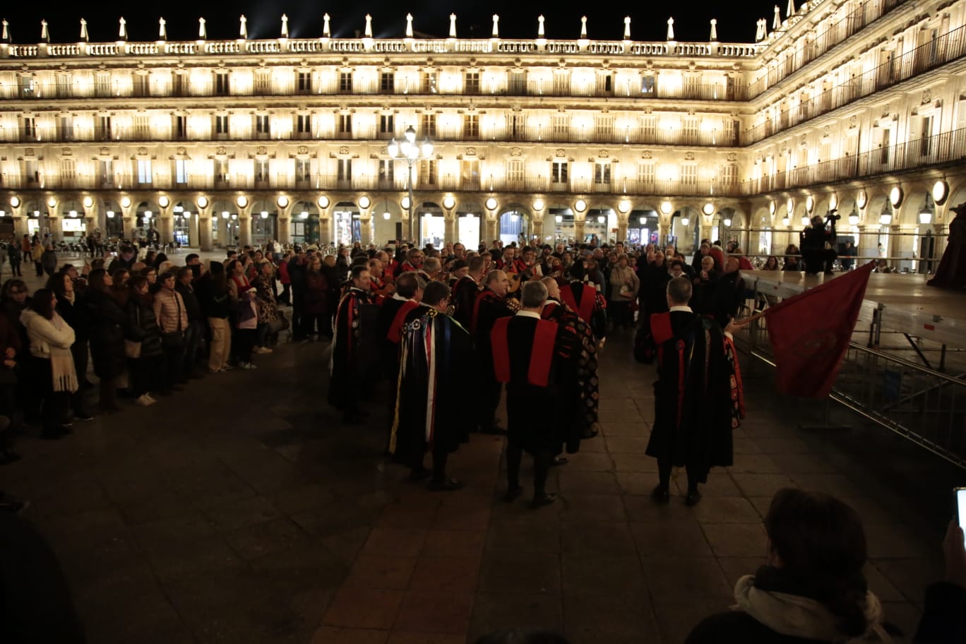 Un momento del desfile de los tunos.