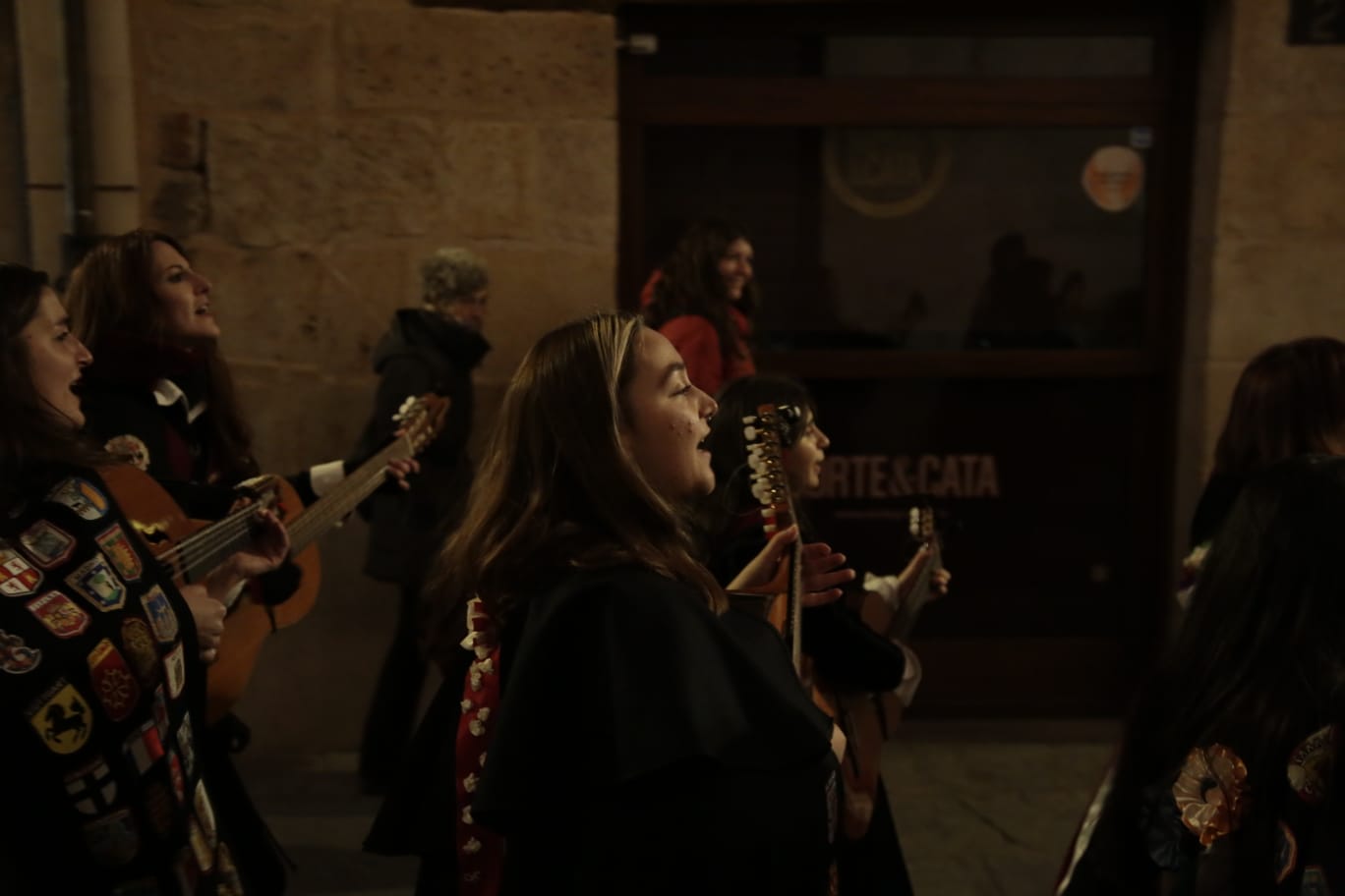 Un momento del desfile de los tunos.