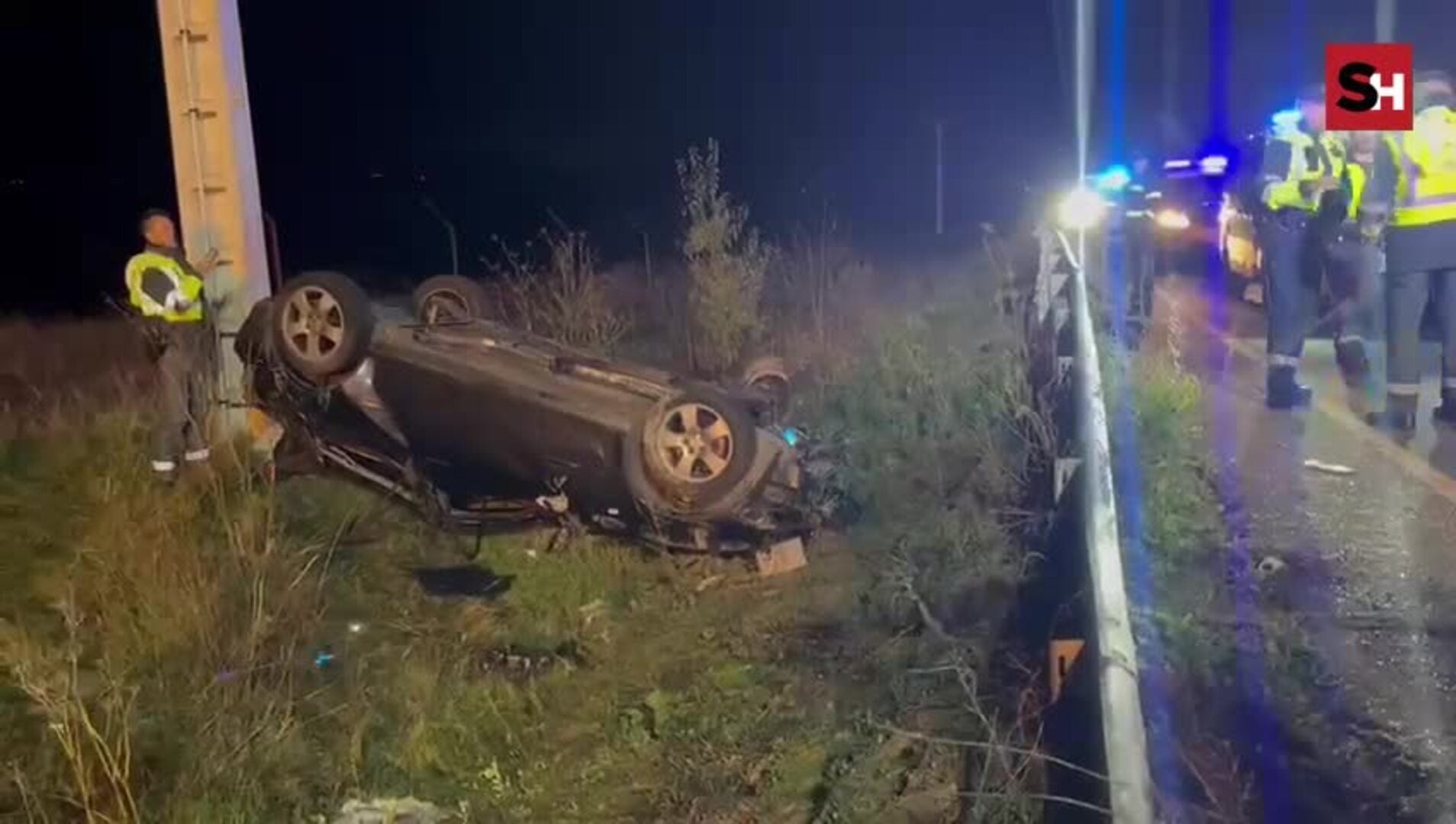 Accidente con fuga en la carretera de Aldelengua