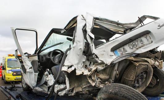 Imagen de un accidente con víctimas mortales en Salamanca.