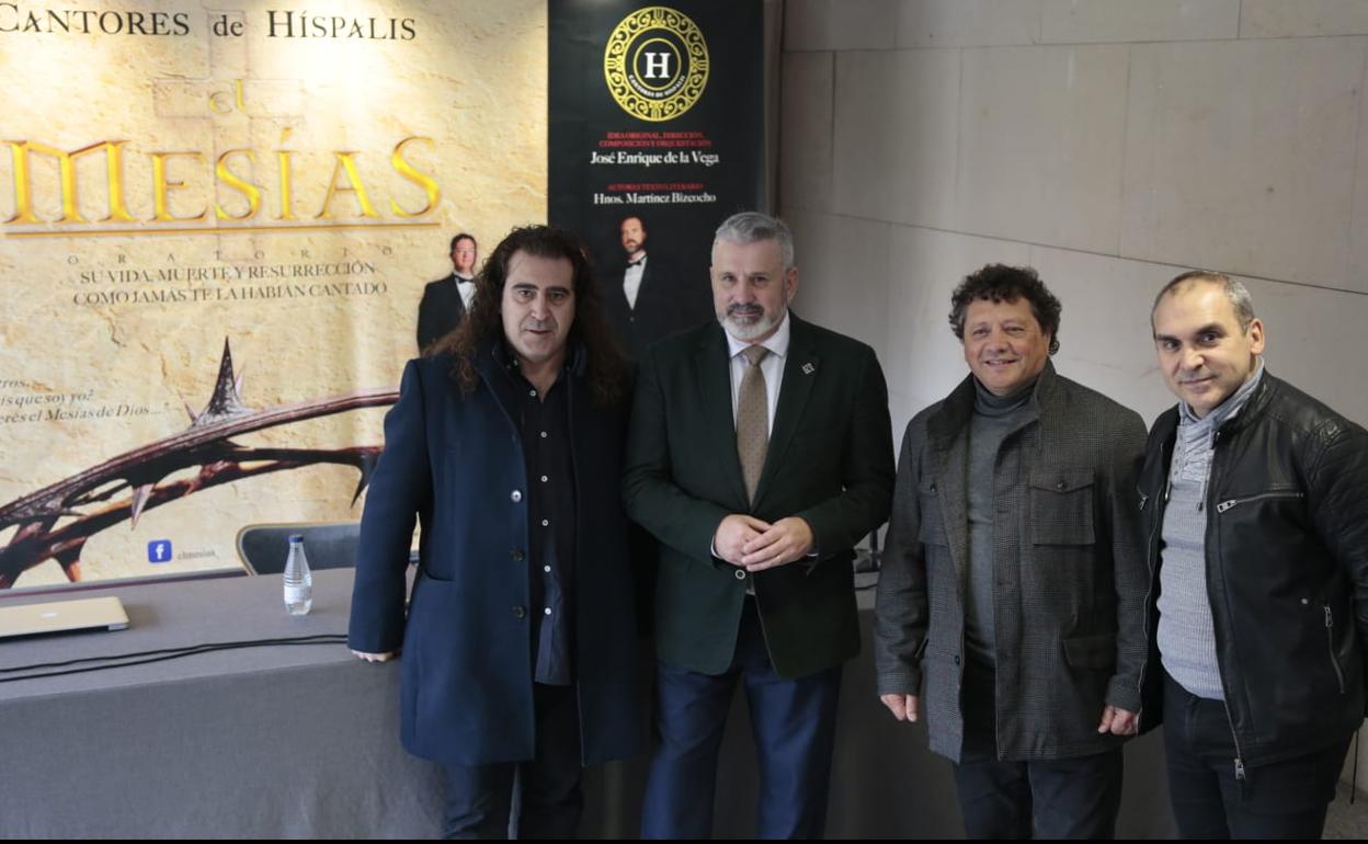 La presentación del espectáculo 'El Mesias' en Salamanca. 