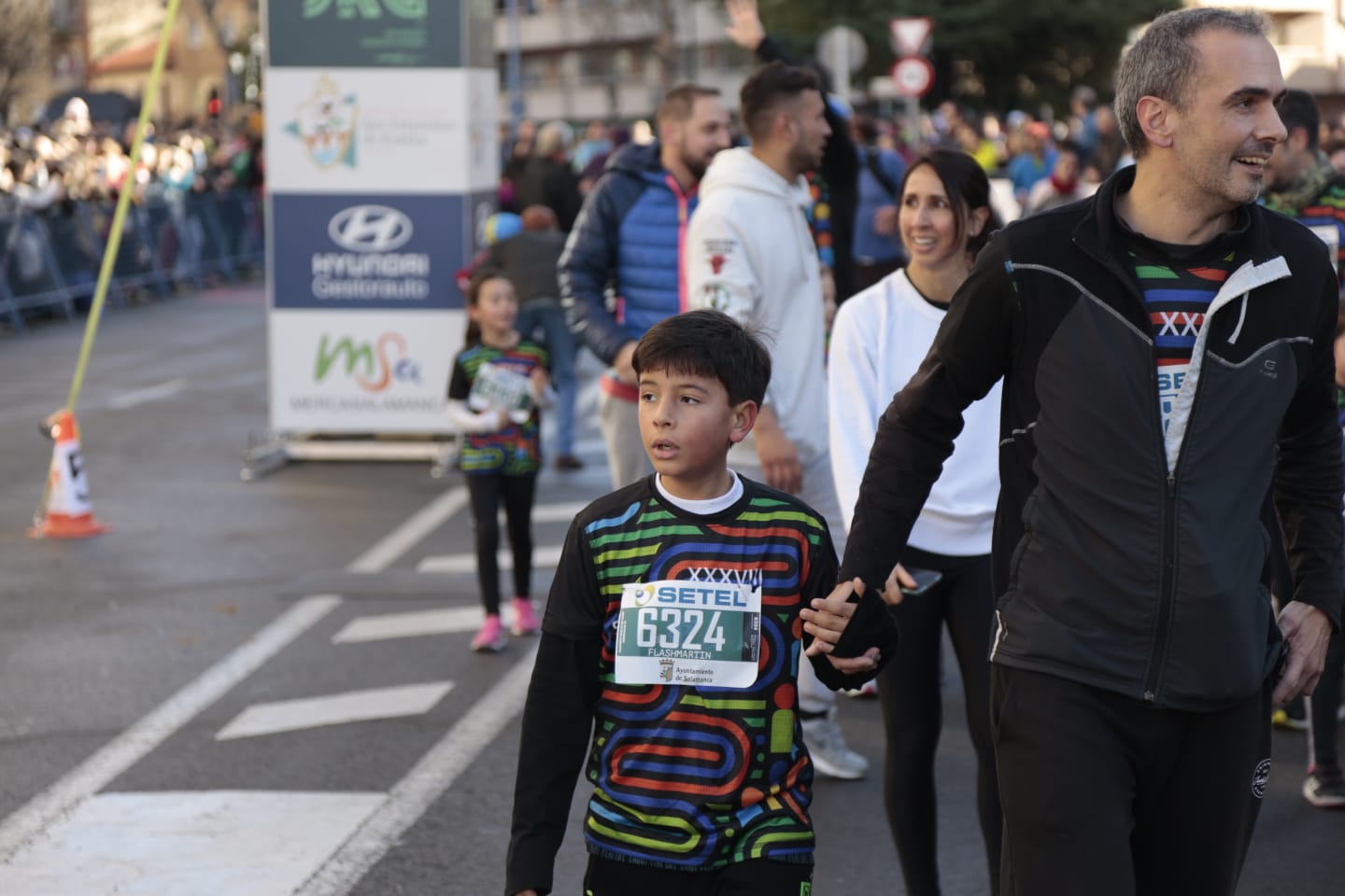 Fotos: Guillermo Perea y Paula Martínez ganan la carrera A de la San Silvestre