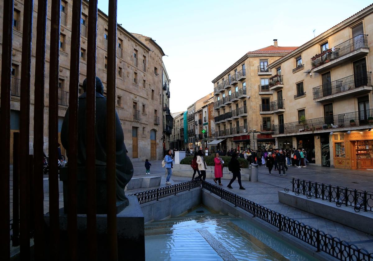 La calle de la Rúa Mayor en Salamanca.