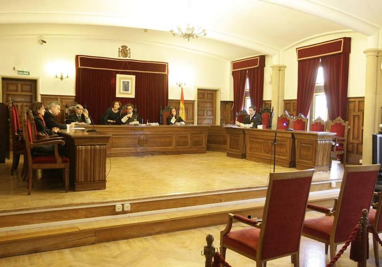 Sala de vistas de la Audiencia Provincial de Salamanca.