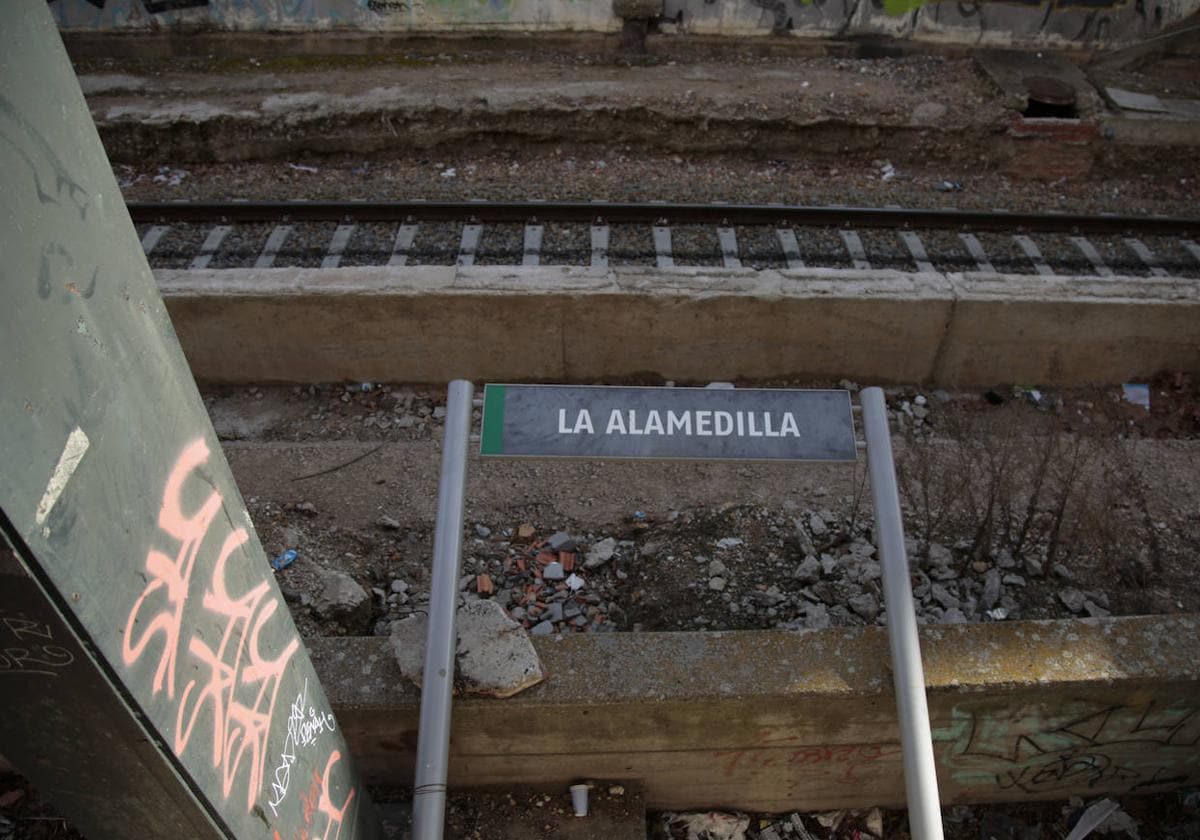 El apeadero de La Alamedilla fue derruido en 2020.