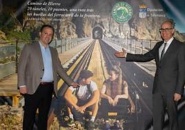 El diputado de Turismo, Javier Hidalgo, y el presidente de la Diputación, Javier Iglesias.