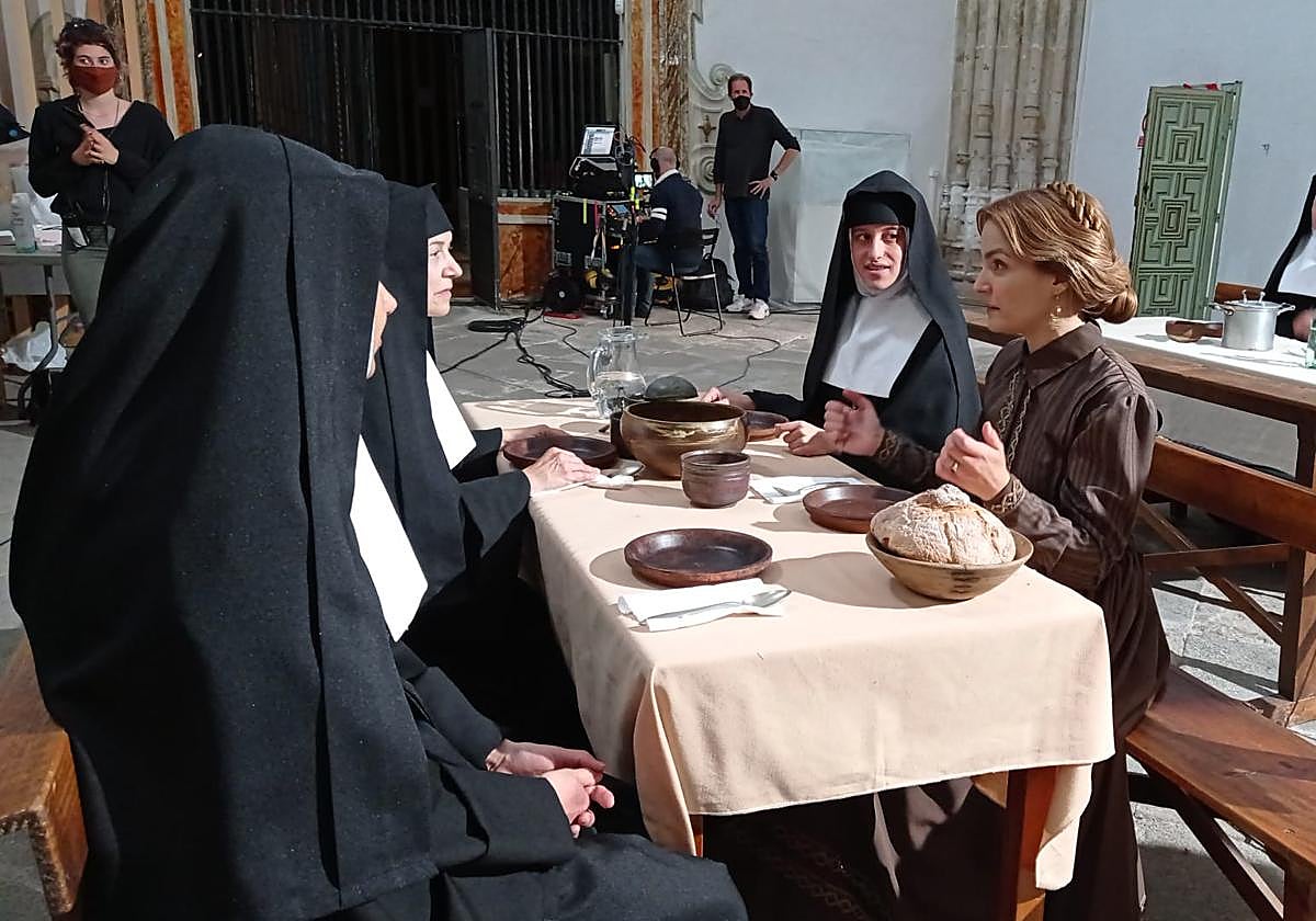 El rodaje de la película 'La Sirvienta' en Salamanca.