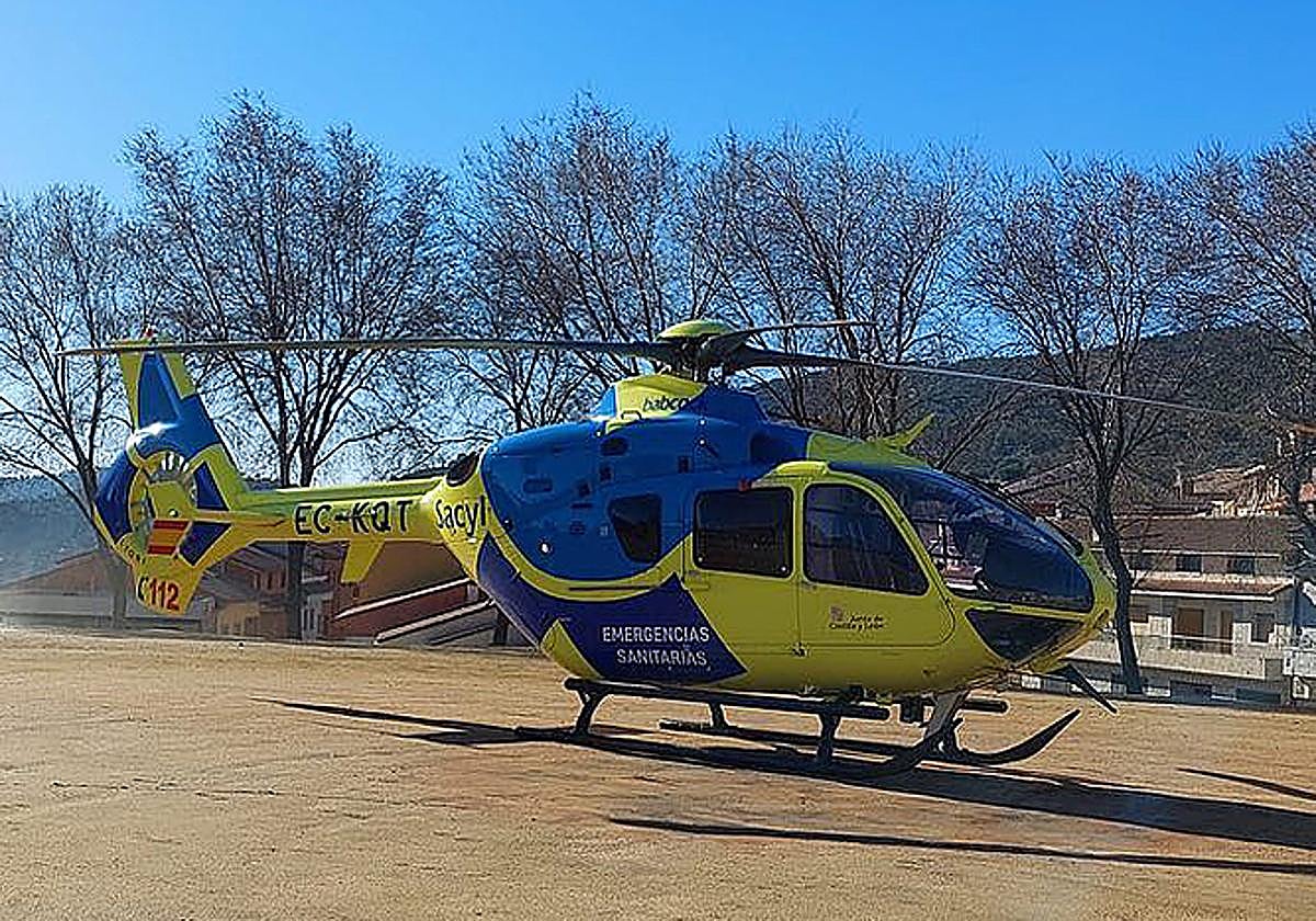 Trasladan a Salamanca a uno de los heridos tras una colisión frontal en Zamora