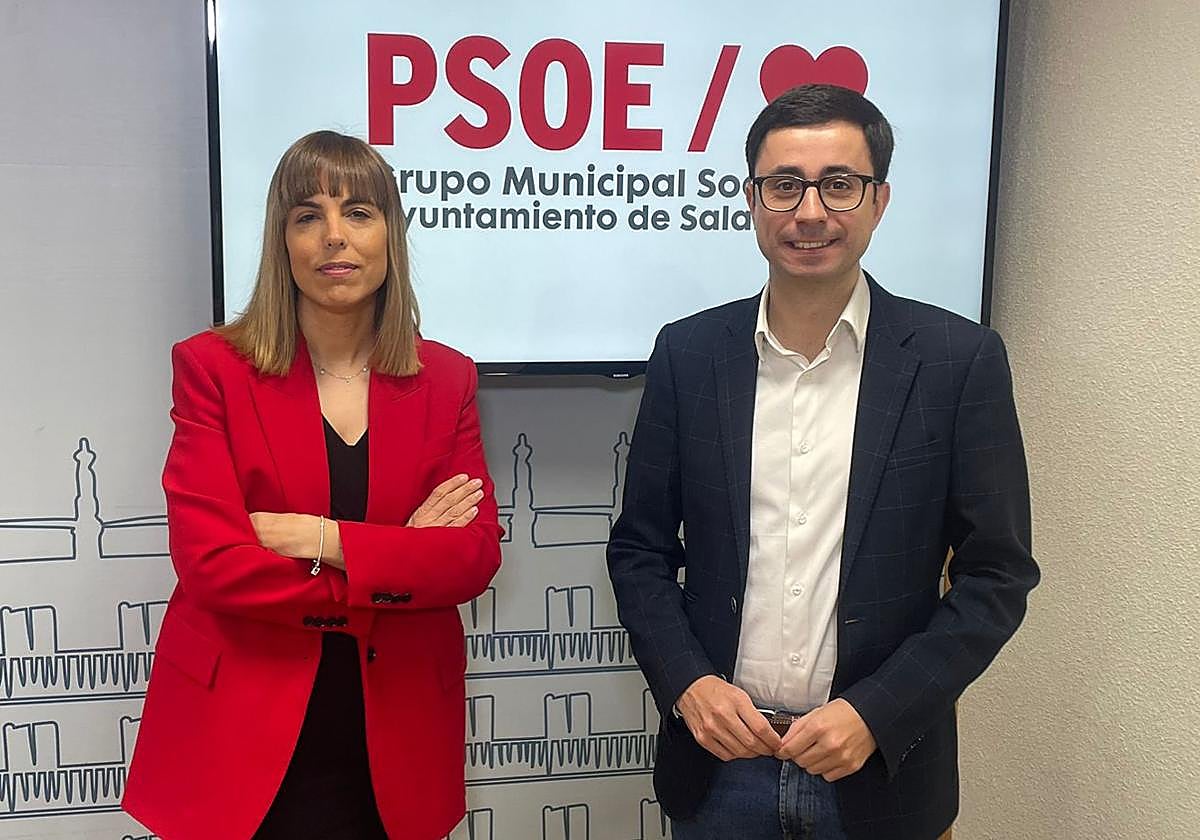 María Sánchez y José Luis Mateos, del Grupo Municipal Socialista.