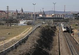 El tren a su paso por Salamanca.