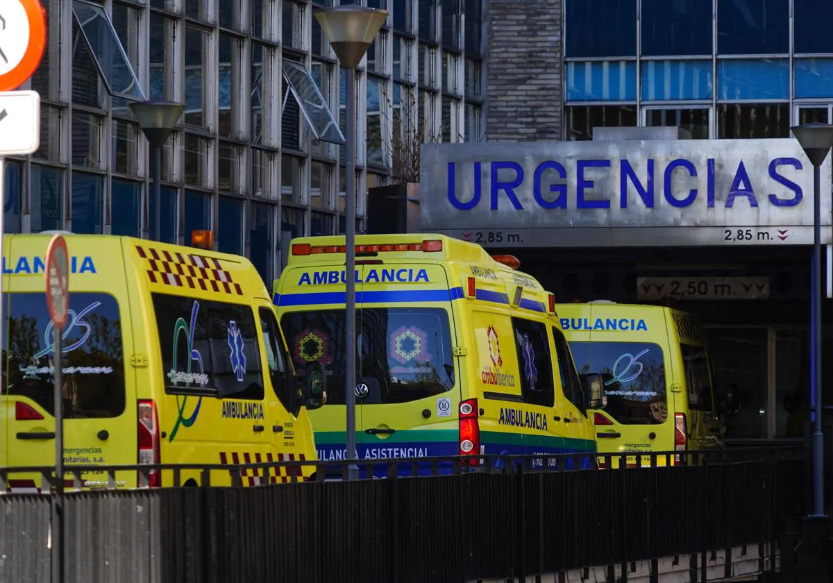 Imagen de archivo de las ambulancias en Salamanca.