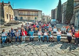 Concentración de La España Vaciada en la localidad salmantina de Monleras