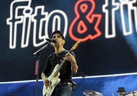 Fito, durante una actuación.