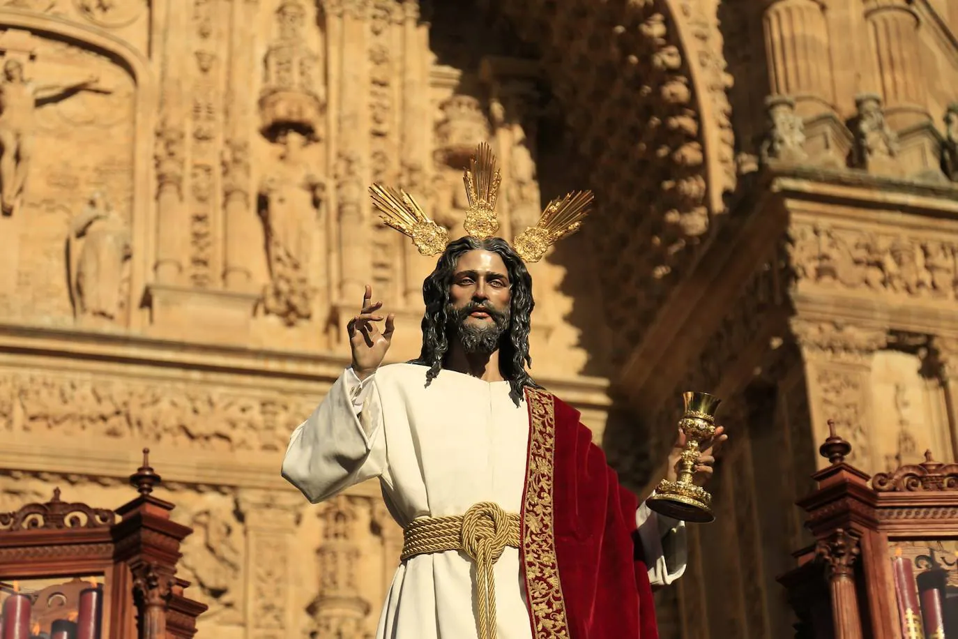 La Cofradía del Rosario hace brillar a Jesús de la Redención en el Sábado de Pasión