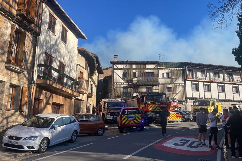 Extinguido el voraz fuego de La Alberca