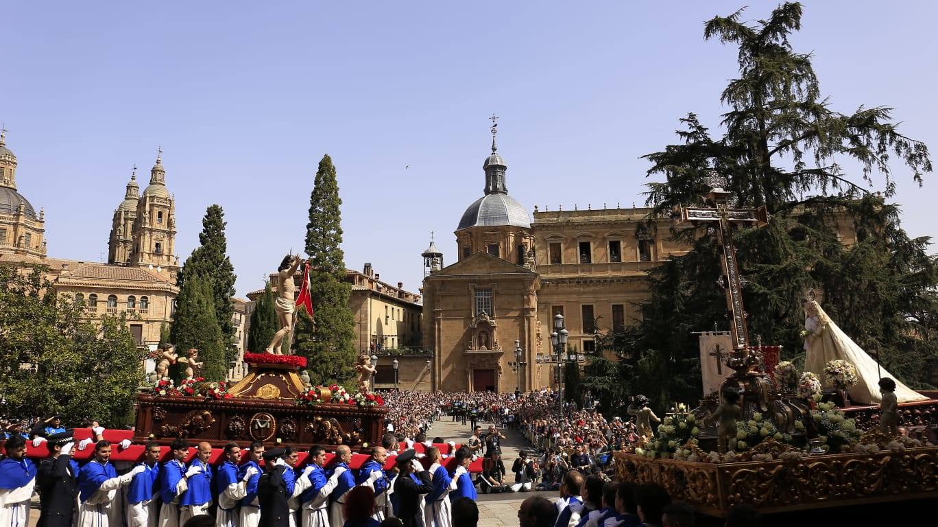 El tradicional Encuentro culmina la Semana Santa salmantina