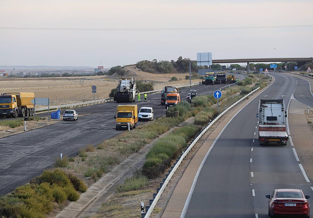 Las obras en la A-62 obligarán a circular por la nacional entre Salamanca y Valladolid.