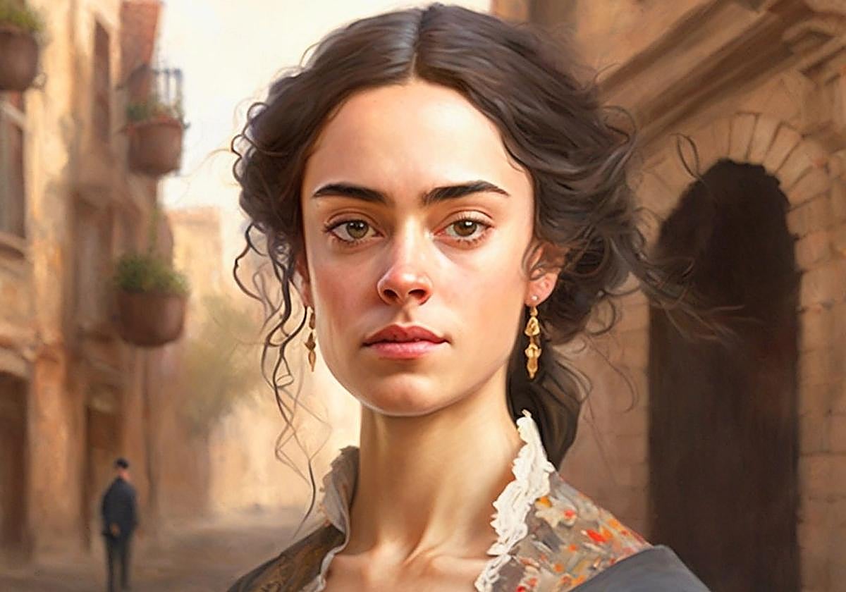 La mujer que representa la provincia de Salamanca por la IA.