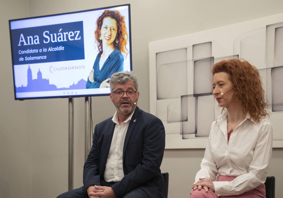 Manuel Hernández, coordinador de Cs, en la presentación de la candidatura de Ana Suárez.