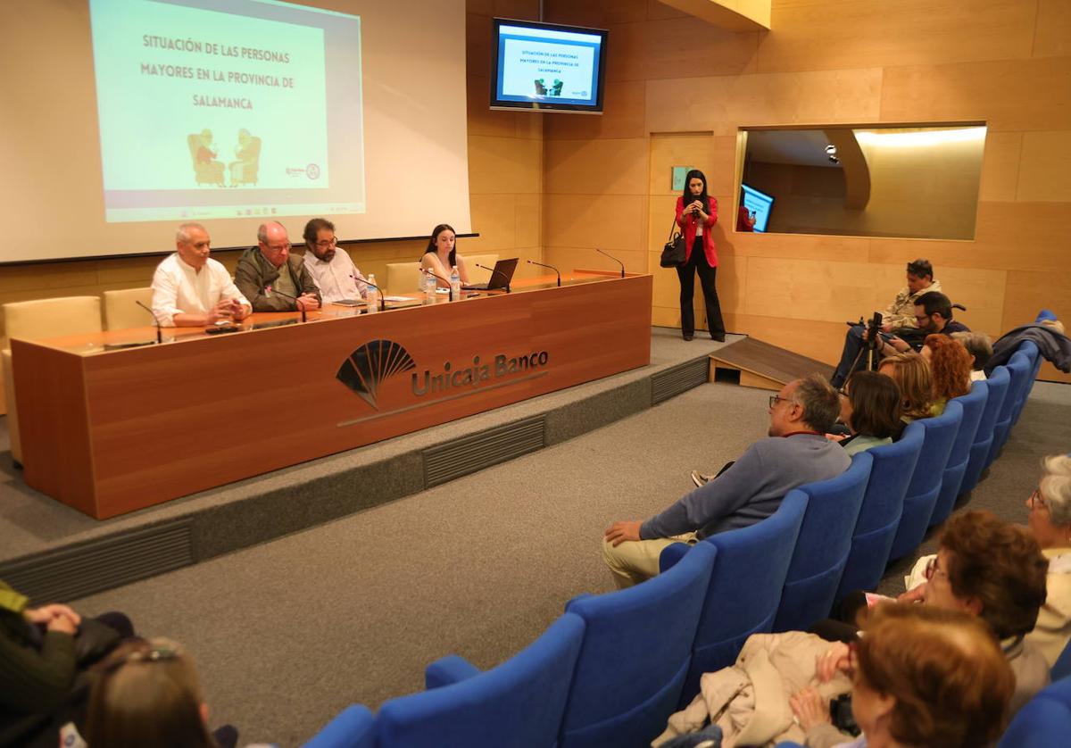 Un acto sobre los resultados de un estudio de mayores en Salmanca.